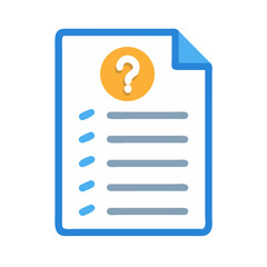 Poster - Document icon with question mark indicating review and audit
