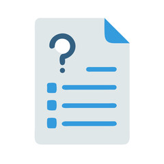 Poster - Unanswered question in document list format on black background