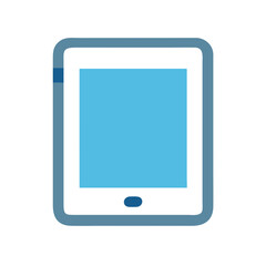 Poster - Simple digital tablet icon isolated on a black background
