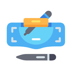 Poster - Digital drawing tablet and stylus, creative design concept
