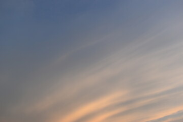 Wall Mural - beautiful golden sky and white cloud background in springtime