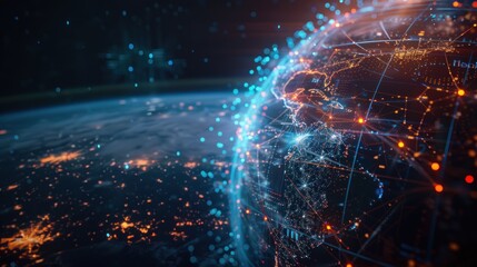 Poster - Global Network, Digital Representation of Earth's Interconnections