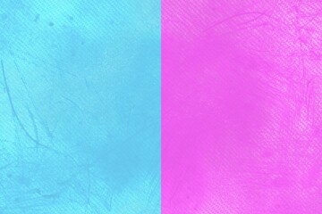 Poster - Flat design is showing vertically split textured panels in light blue and bright magenta tones