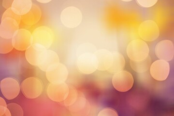 Poster - Overlapping circular lights are creating warm bokeh effect in flat design, transparent background
