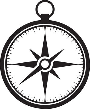 Compass Icon Flat Graphic Design