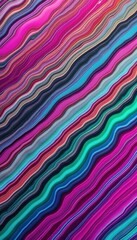 Poster - Colorful wavy patterns create vibrant backgrounds for mobile displays