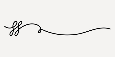Poster - Elegant black swirl design, hand drawn vector