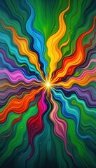 Fototapete - Vibrant abstract swirl designs for mobile backgrounds with dynamic colors