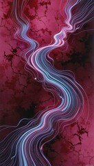 Aufkleber - Vibrant abstract design for smartphone backgrounds featuring flowing lines and rich colors
