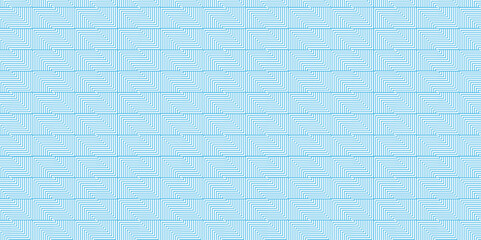 Poster - abstract overlapping vector blue gradient pattern grid metal lines fabric square background. seamles