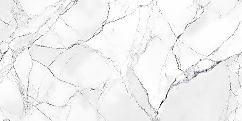 Poster - Elegant white marble texture featuring intricate veins perfect for luxurious backgrounds and minimalist designs suitable for various creative projects