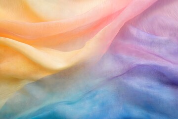 Fototapete - Iridescent, pastel rainbow background with soft, subtle rainbow colors and a gradient.