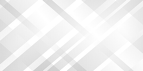 Poster - geometric diagonal stripe seamless fabric classic black and white thin gradient line background. dia