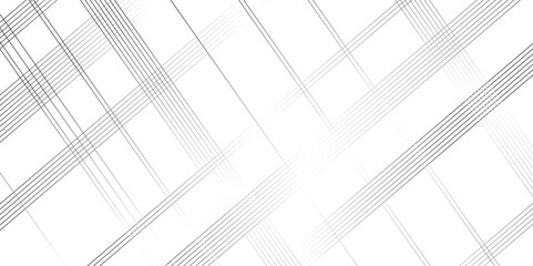 Poster - geometric diagonal stripe seamless fabric classic black and white thin gradient line background. dia