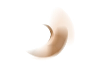 Poster - Abstract illustration of a stylized curved shape with a gradient color scheme on black