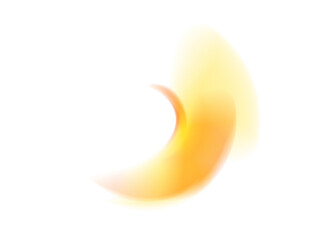 Poster - Abstract illustration of a curved, gradient shape with vibrant yellow and orange tones