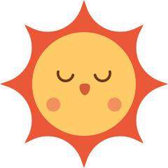 Fototapete - Cute and Aesthetic Design Elements