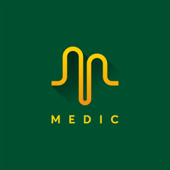 Aufkleber - Simple Medical logo designs concept vector, Simple Pulse symbol