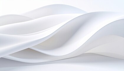 Poster - Flowing white fabric movement studio photography minimalist close-up elegance