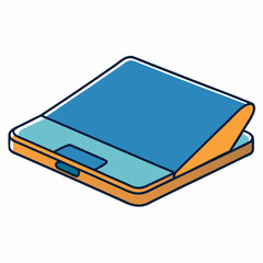 Aufkleber - Minimalist laptop cooling pad illustration for technology advertising and promotion