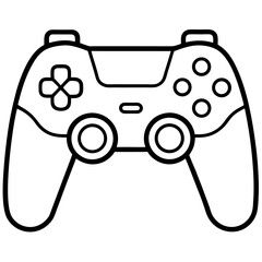 Aufkleber - Modern game controller outline design for digital projects