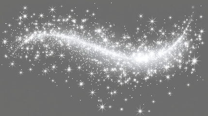 Wall Mural - a sparkles in white clear background
