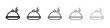 © Mincraft - Food Tray and Cover icon flat illustration set logo