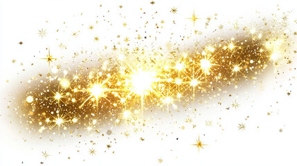 Wall Mural - a sparkles in white clear background
