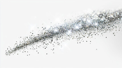 Wall Mural - A sparkles in white clear background 