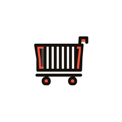 Poster - Shopping cart icon illustration stands isolated retail design element