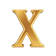 Fototapete - A shiny, golden letter 