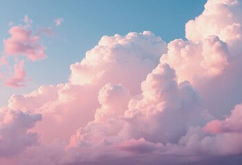 Poster - Soft pastel clouds blending beautifully in daylight