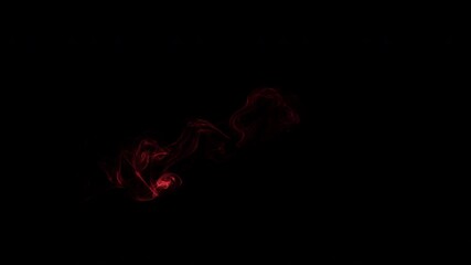 Wall Mural - golden glowing smoke wisps on black background