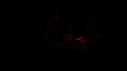Wall Mural - golden glowing smoke burst on black background