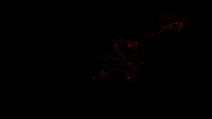 Wall Mural - golden glowing smoke burst on black background