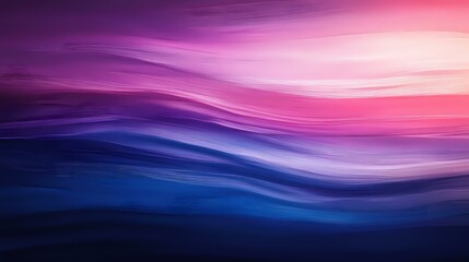 Poster - Abstract flowing waves in purple, pink and blue colors create smooth gradient transitions and dynamic motion effect for modern backgrounds and design projects.