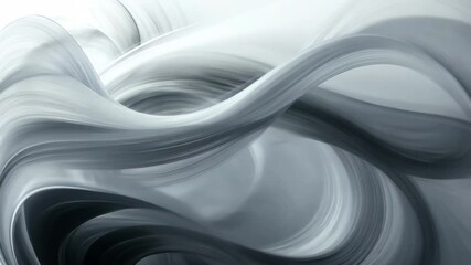 Fototapete - Bright white and grey abstract waves creating an ethereal motion background, Bright white grey waves abstract motion background