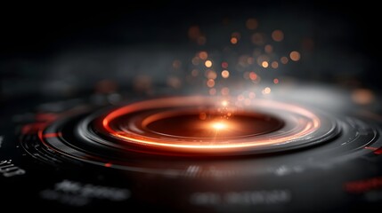 Poster - Vibrant luminous bursts of light emanating from a technological energy source radiating an intense futuristic glow