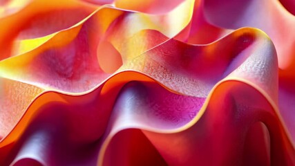 Fototapete - Closeup of a colorful polygonal surface showcasing intricate textures and patterns, Polygonal surface close up shallow DOF Seamless abstract 3D render