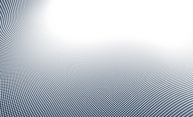 Poster - Dotted vector abstract background, light grey dots in perspective flow, dotty texture abstraction, big data technology image, cool backdrop.