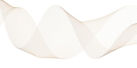 Poster - beige wave design creates  flowing and dynamic visual effect on a white background,  adding a touch of elegance and modern style