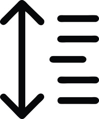 Poster - Vertical scroll bar icon clean modern design for websites and apps