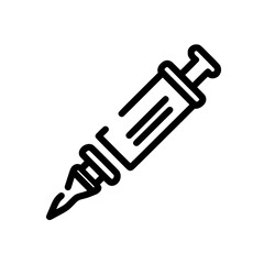 Aufkleber - The 3D printing pen icon collection includes a flat, modern icon in white and black, suitable for use in web and mobile apps, as well as UI design