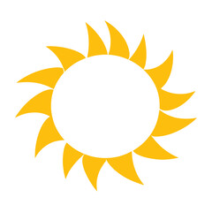 Poster - Sun illustration minimalist yellow vector