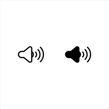 Speaker Set Icon. Sound Icon, Vector Illustration