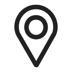 Poster - Location pin icon simple design black vector