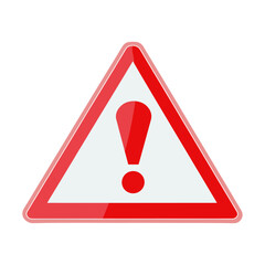 Poster - Warning sign symbol exclamation triangle vector