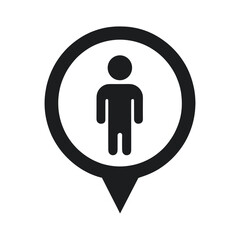 Poster - Map marker pointer icon symbol location simple vector