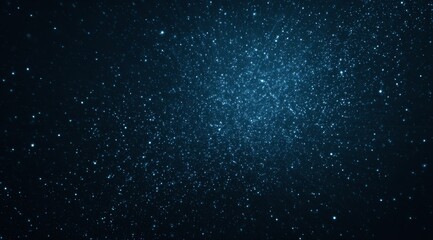 Wall Mural - Dark Blue Cosmic Background with Sparkling Stars
