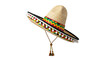 © FalghiStock - A festive straw sombrero with red, green, and yellow details evokes a joyful celebration mood.